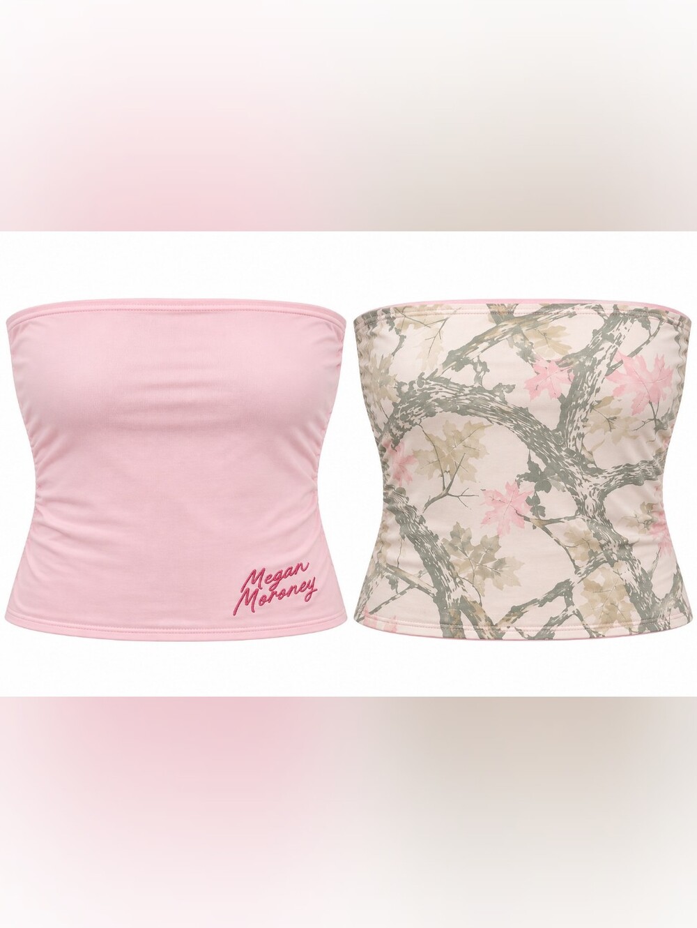 Megan Moroney Cloud 9 Reversible Pink Camo Tube Top XL NWT Rodeo Concert Merch